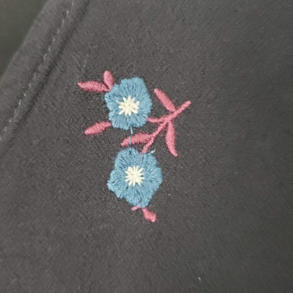 Blue Rain Embroidered Peplum Peasant Blouse XS - Picture 4 of 8